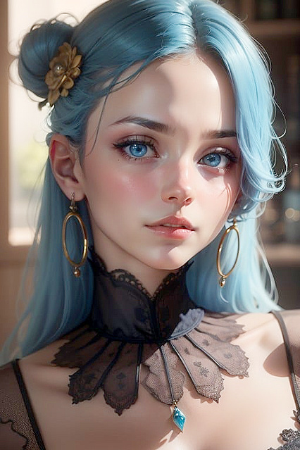 Naked Girl 18+s Cuddle Amidst a Floral Halo in Summery Hentai Bliss