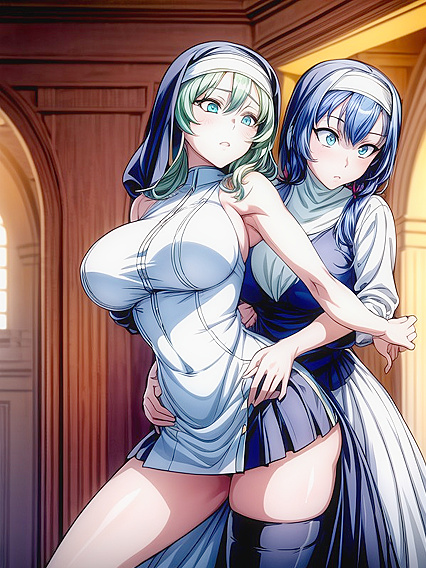 Sona from League of Legends Pleasured in Intense Hentai AI Image
