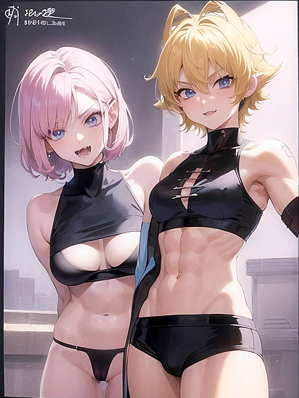 Seductive Black-Horned beauty Explores Her Navel in Erotic 18+ Hentai AI Image