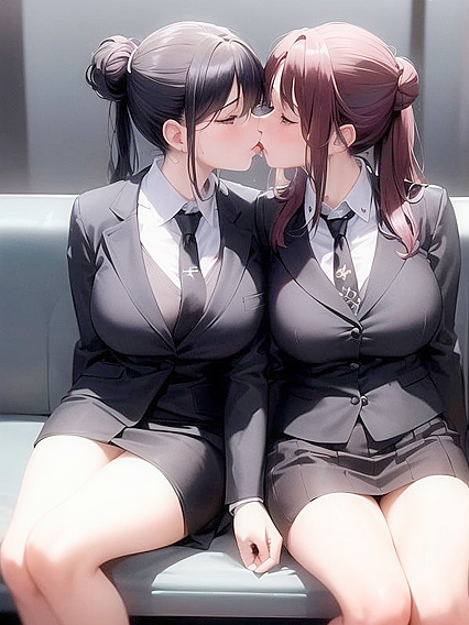 Crowded Room Full of Thick Bodies in Steamy Hentai AI Image