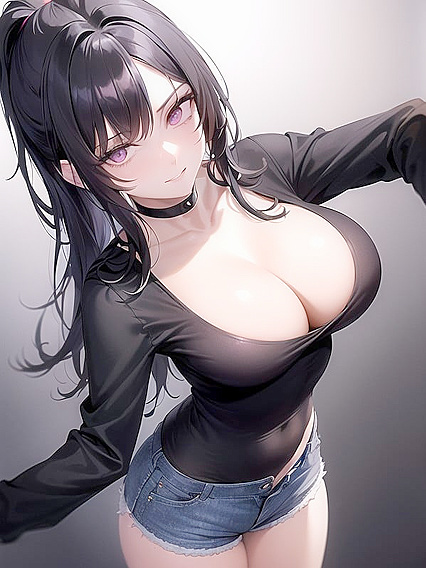 Pale-Skinned Beauty Takes Control in Top-Down Hentai AI Image