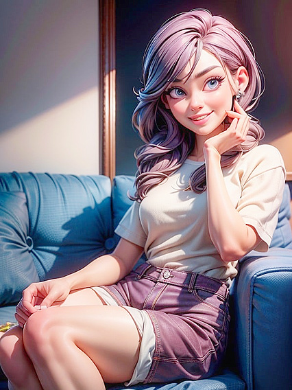 Happy Hentai Fun with Cotton Shorts and Seductive Sit Downs