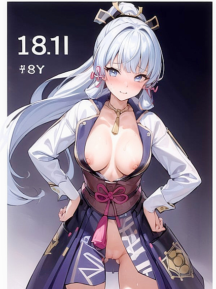 Hands-On Action with Thick Lines and Revealing Clothes in steaming Hentai AI Image