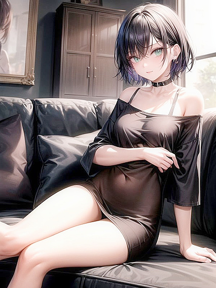 Bare-Footed Pale Beauty in Short Length Hentai Fantasy