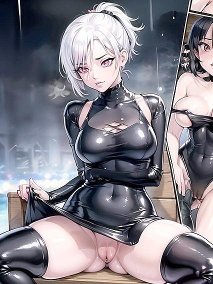Skinny Couple Gets Intimate in the Pool for Steamy Hentai Fun