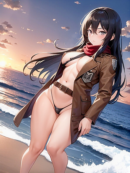Naked Beach hentai With Sand-On-Skin Sensations and Stylish Sunglasses
