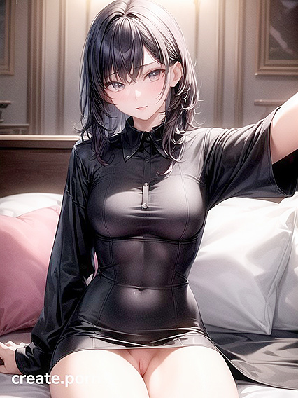 Fit Woman Poses Hands-On-Hips for Steamy Solo Hentai AI Image