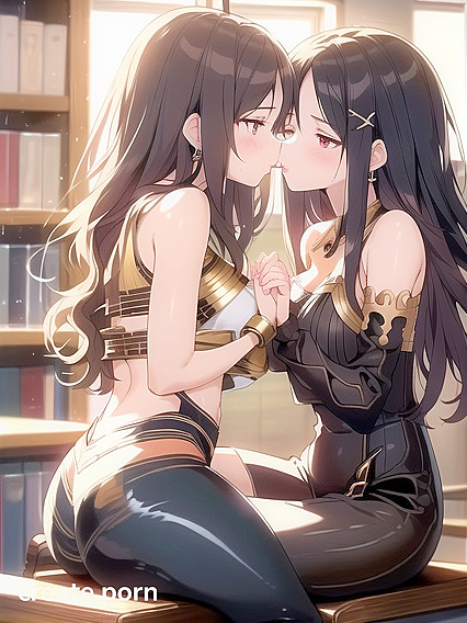 Massive Breasts and Raven Hair inFit Hentai AI Image