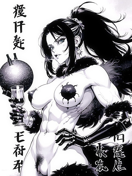 Barbarian Warrior in Shiny Armor Rides the Horny hentai Fantasy