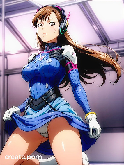 D'Va Submitting to Intense Pleasure in Detailed Screencap Hentai AI Image