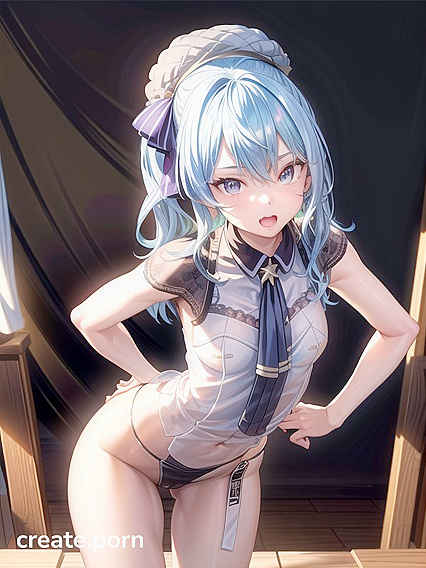 Cute Front View Solo Performance in Hentai AI Porn