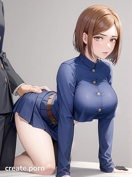 Nobara Kugisaki Enjoying Intense Doggystyle Action in Hentai Bliss
