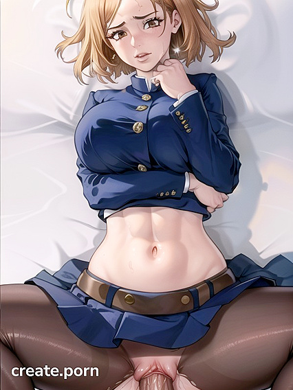 Brunette with Bobcut Spreads Her Legs for Seductive Hentai Pleasure