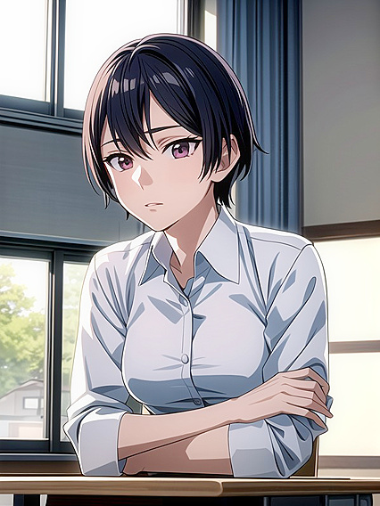 in Perfectly Fitted Uniform Exploring Erotic Pleasures in hentai Hentai AI Image