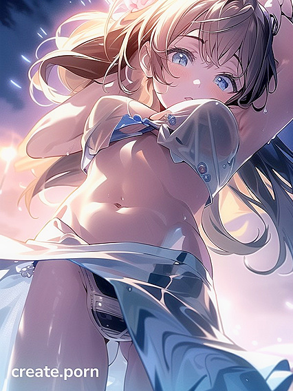 Asuka Embraces Girl 18+s in a snowy Hentai Fantasy Image