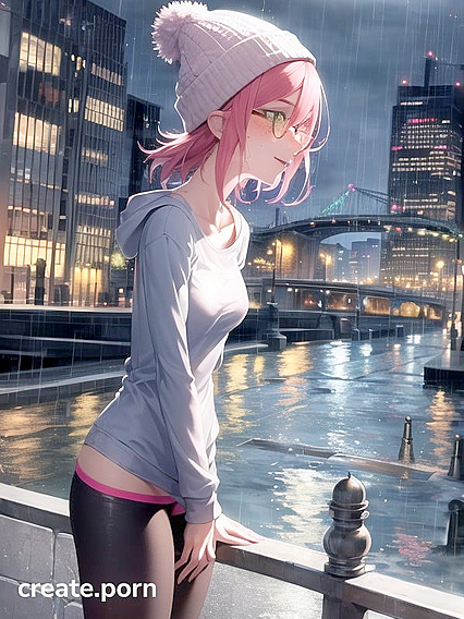Hentai Goddess with Big Circular Glasses Takes Pleasure to New Heights