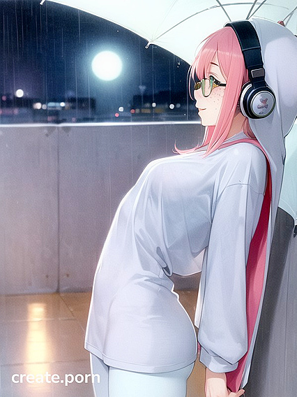 Hentai Fantasy with Sexy Girl 18+ in Big Round Glasses