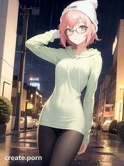 Hentai Fantasy with Sexy Girl 18+ in Big Round Glasses