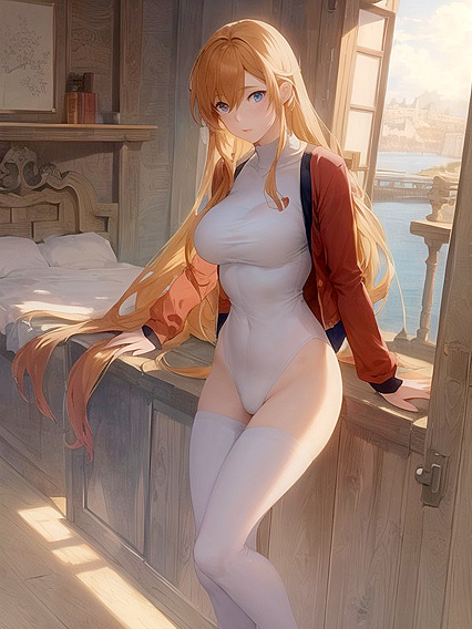 Hidden Bulge Revealed in Seductive Hentai Clothing Image
