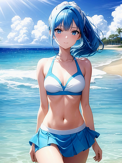 Sailor-Themed Bikini Babe Enjoys Intense Hentai Pleasure Sessions