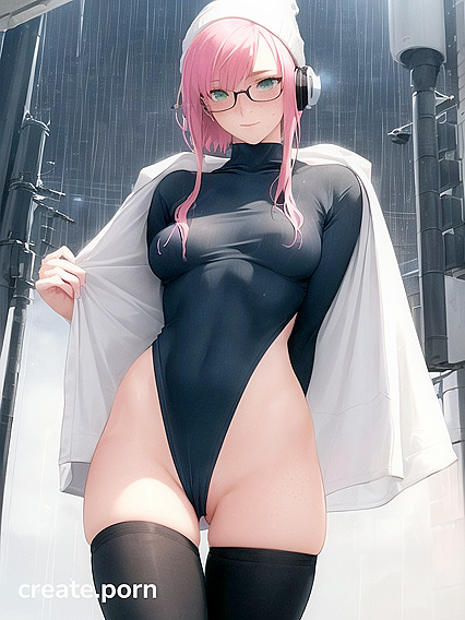Horny Girl 18+ with Big Round Glasses Gets Wild in steamy Hentai AI Image