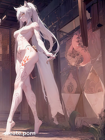 Liquid Fingers Trace Geometric Patterns in White Tattoo Hentai Ecstasy