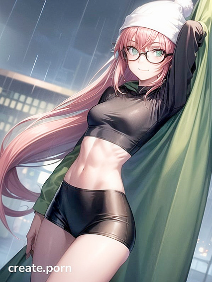 Big Jacket, Circular Glasses, and Green Outfit HentHentai AI Image Fantasies Unleashed