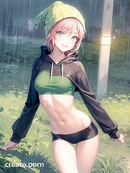 Big-Rounded Glasses Girl 18+ in Green Outfit Exploring Steamy Hentai Fantasies