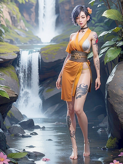 Shaolin Warrior Monk Takes On Short Stature in Intense Hentai AI Image