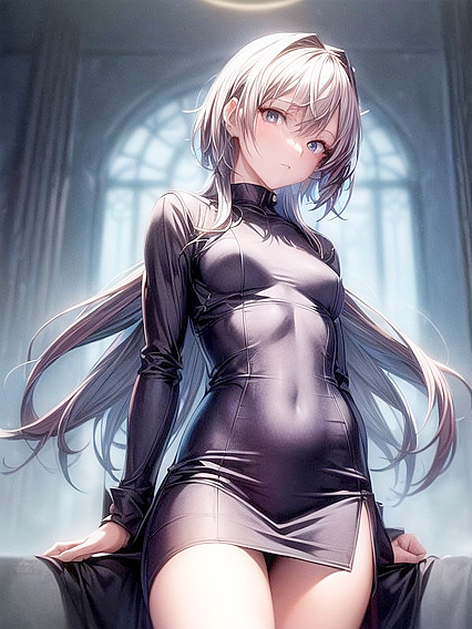 Sensual Stocking-Dress Action in Mind-Blowing Hentai AI Image