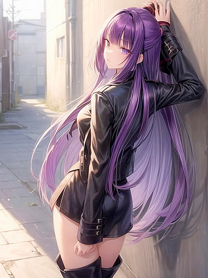 Bad Girl 18+ Bent Over and Fucked Hard Against the Wall in Wild Hentai AI Image