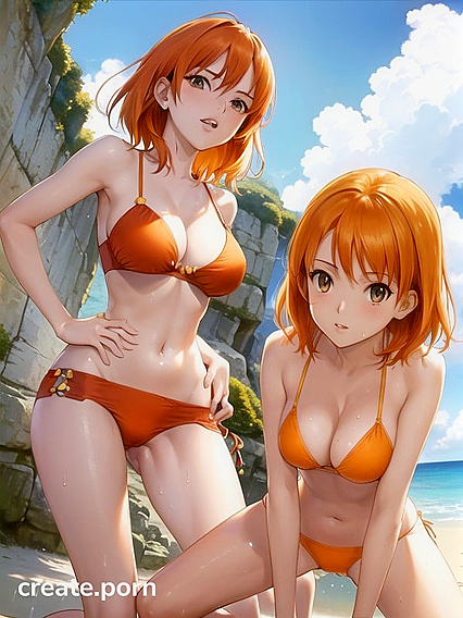 Nami and Nico Robin Team Up for Steamy Hentai Adventures