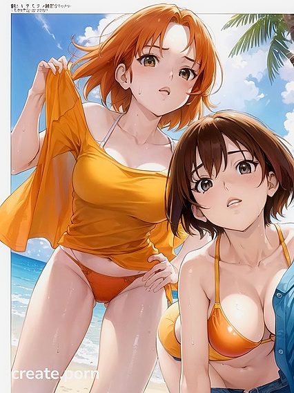 Nami and Nico Robin Share Intense Pleasure in steamy Hentai AI Image