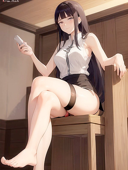 Bare Feet Fetish - Sensual Foot Job Image in Hentai AI Image