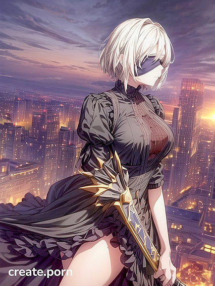 City in Ruins - Determined Woman Faces Wilderness Takeover in hentai Sex Fantasies