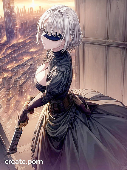 Dark Tales of Pain - Knife and Gun Wielding Absurdres in Intense Hentai AI Image