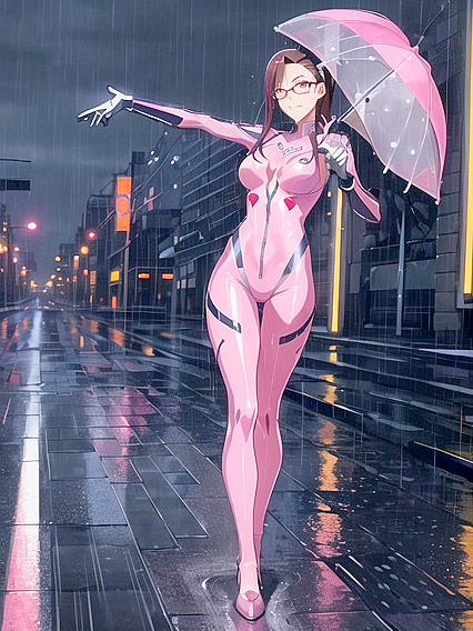 Bioluminescent Algae Light Up City Streets in Sensual Hentai Fantasy