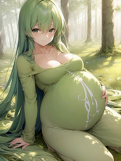 Forest Clearing Fantasy - Dew-Kissed Girl 18+ Smirks While Temptingly Looking Back