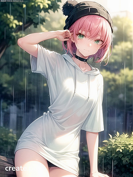 Freckled Goddess in Green Hoodie Seduces You inMind-Blowing Hentai AI Image