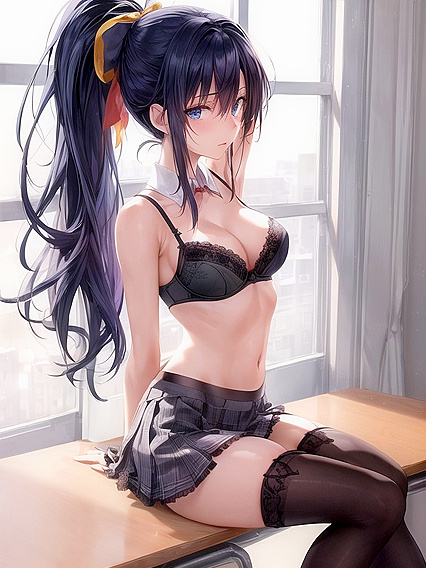 Bitten Lip and Scattered Papers - A Seductive Office hentai Fantasy