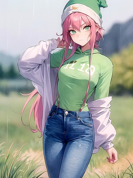 Freckled Girl 18+ in Oversized Hoodie Enjoying Pastel-Colored hentai Ecstasy