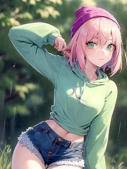 Pastel Green Hoodie in Extra Large Hentai Pleasure Sessions