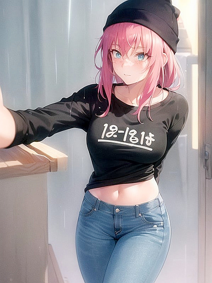 Freckled Girl 18+ in Oversized Hoodie and Green Outfit Seduces in hentai