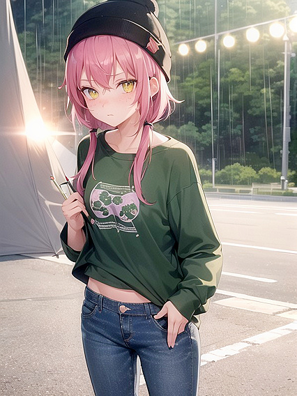 Freckled Beauty in Extra Large Hoodie and Green Outfit Takes Hentai Pleasure to New Heights