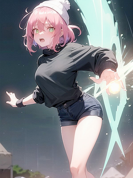 Freckled Beauty in Oversized Hoodie and Green Outfit Takes Hentai Pleasure to New Heights