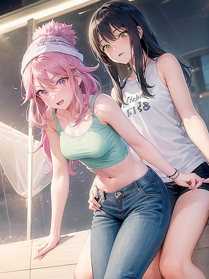 Freckled Girl 18+ in Green Clothes Wears Oversized Hoodie for Naughty Hentai Fun