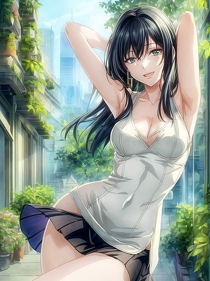 Cute Couple Explore Modern City in Steamy Straight Hentai Adventure