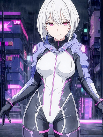 Sci-Fi Fetish Fun - Latex Gloves and Stockings inSTEAMy Hentai AI Image