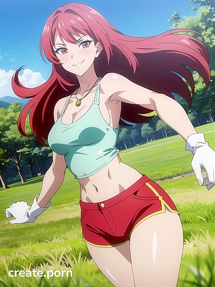 Light Brown Beauty in Stockings Takes On Intense Hentai AI Image