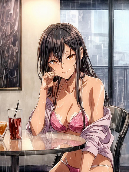 Happy Light Brown Skinned Beauty Enjoying Ecstatic hentai Moments